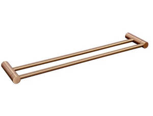 מוט מגבת כפול רוז גולד  80 ס”מ STYLO