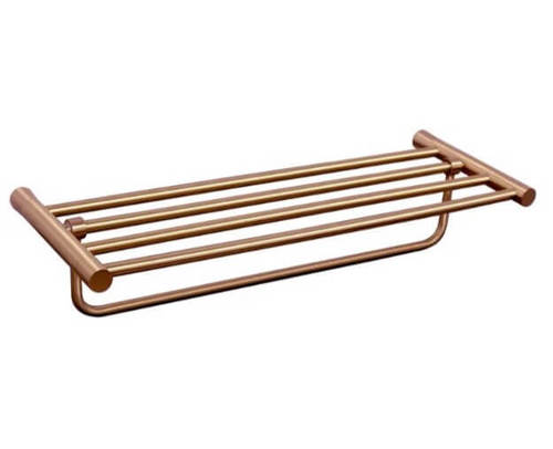 מדף מגבות 60 ס”מ רוז גולד STYLO
