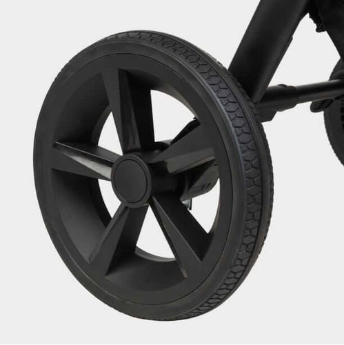 עגלת סיאלו פרו PRO Sport Line Cielo מהדורה מיוחדת כולל תיק תואם שילדה שחורה - עור שחור ספורטליין