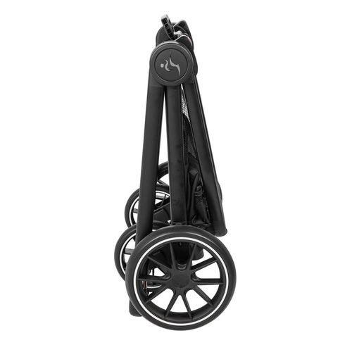 עגלת סיאלו פרו PRO Sport Line Cielo מהדורה מיוחדת כולל תיק תואם שילדה שחורה - עור שחור ספורטליין