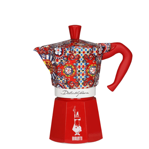 מקינטה מהדורה מיוחדת מוקה אקספרס 6 כוסות Moka Express Dolce & Gabbana 6 Cups Bialetti