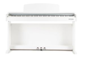 פסנתר חשמלי רהיט תוצרת גרמניה DP-300 עם מנגנון פטישים בצבע לבן 120302 מבית GEWA (Germany)