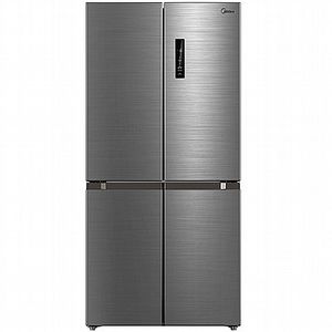 מקרר 4 דלתות 470 ליטר Midea דגם HQ-611RWEN נירוסטה מוברשת