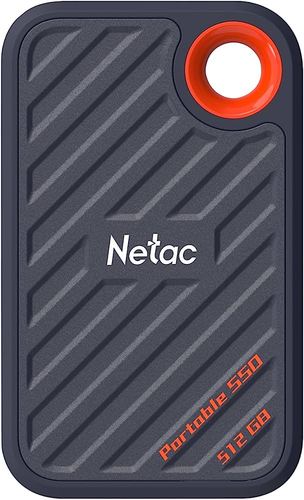 Netac כונן SSD חיצוני SSD נייד במיוחד 512GB כונן קשיח עד 2000MB/s מהירות קריאה 1700MB/s מהירות כתיבה, USB 3.2 דור .2 נסיעות עסקים חיוני תומך Win to Go עמיד בפני אבק