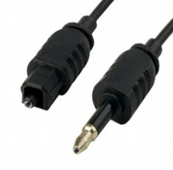 כבל אודיו TOSlink ל-mini TOSlink