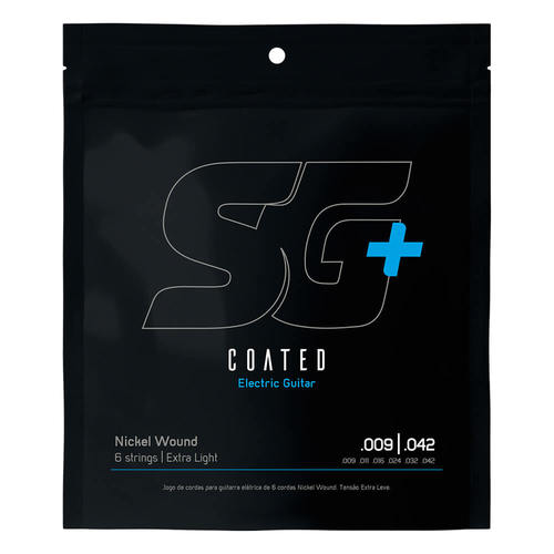 מיתרים לגיטרה חשמלית Nickel Plated Steel 009 - Coated מבית SG