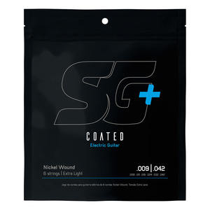 מיתרים לגיטרה חשמלית Nickel Plated Steel 009 - Coated מבית SG