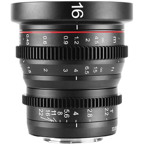 עדשת קולנוע Meike MFT Prime Cine 16mm T2.2 רשמי