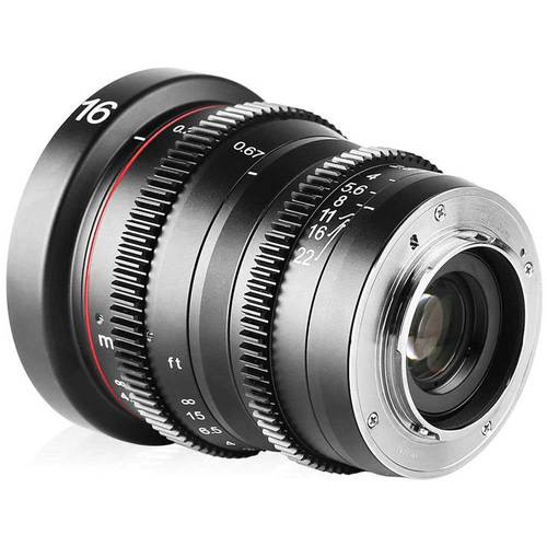 עדשת קולנוע Meike MFT Prime Cine 16mm T2.2 רשמי