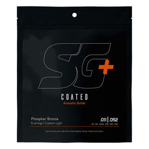 מיתרים לגיטרה אקוסטית Phosphor Bronze 011 - Coated מבית SG