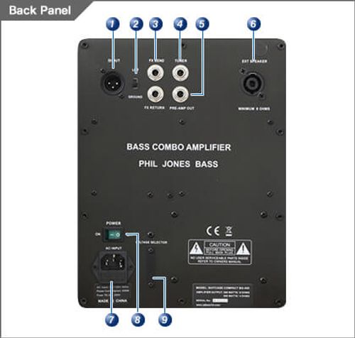 מגבר בס 300w קומבו Suitecase Compact צבע שחור מבית Phil Jones Bass
