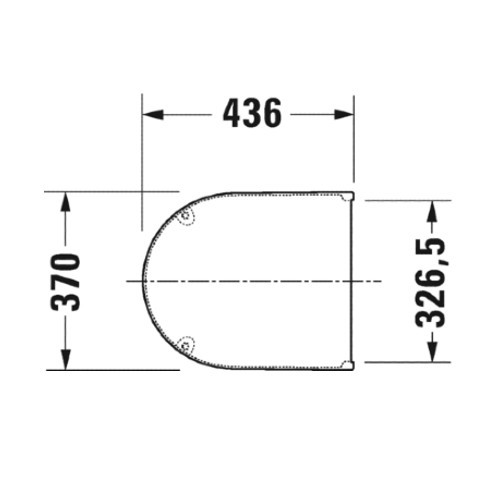 דורביט 0063810000 DURAVIT | DURAVIT Starck 3 | מושב אסלה וכיסוי 006381 | לבן