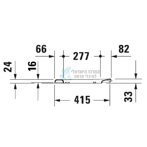 דורוויט 0063810000 DURAVIT | DURAVIT Starck 3 | מושב אסלה וכיסוי 006381 | לבן
