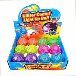 כדור גומי צבעוני ושקוף עם אורות צבעוניים