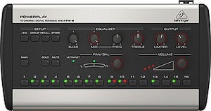מיקסר מוניטור אישי Behringer P16-M דרך תשתית Ultranet
