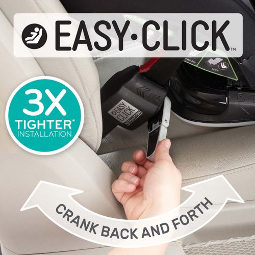 כיסא בטיחות משולב בוסטר 3 ב-1 Symphony DLX עם חיבור מערכת EasyClick - אפור/שחור Ashland Gray