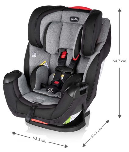 כיסא בטיחות משולב בוסטר 3 ב-1 Symphony DLX עם חיבור מערכת EasyClick - אפור/שחור Ashland Gray