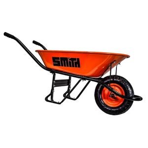 מריצה מתכת בריכה 80 ליטר חזקה כתומה גלגל גומי 16