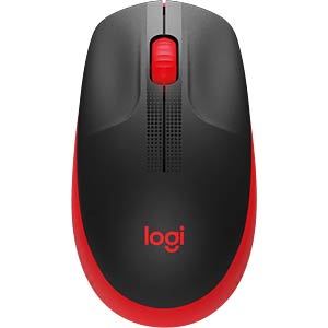 עכבר אלחוטי Logitech Wireless Mouse M190 Retail אדום