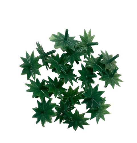 עלי תות ועגבניה לקישוט מרציפן Plastic decorative strawberry leaves