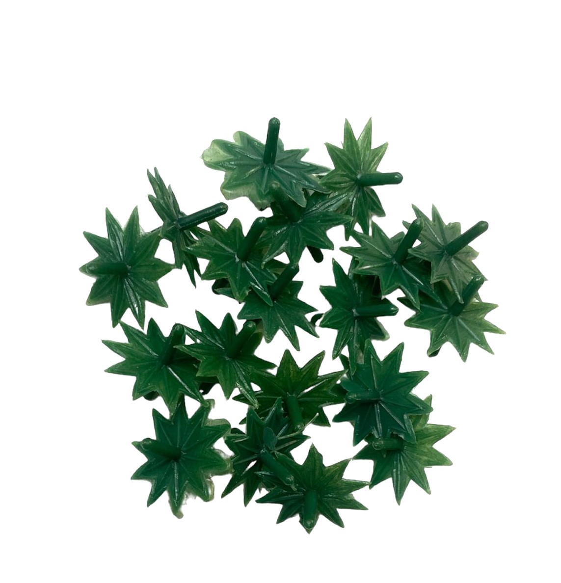 עלי תות ועגבניה לקישוט מרציפן Plastic decorative strawberry leaves