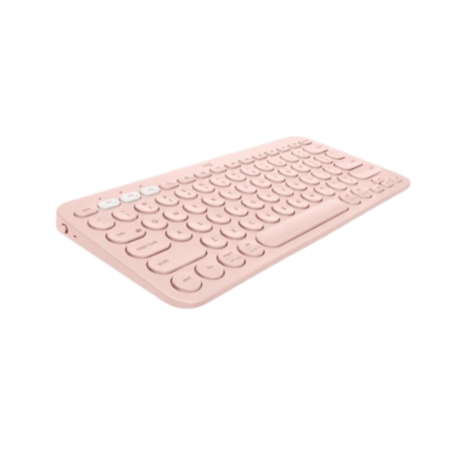מקלדת Bluetooth בצבע ורוד Logitech K380
