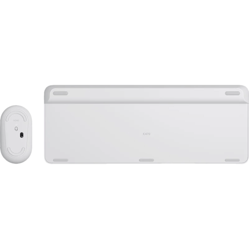 סט מקלדת דקה ועכבר LOGITECH MK470 בצבע לבן