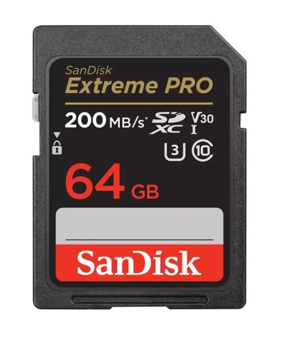 Sandisk Extreme PRO SDXC 64GB 200mbs