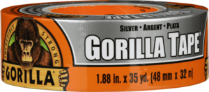 סרט הדבקה \ חבלה גורילה כסוף סופר חזק Gorilla Tape 48mmX9.14m