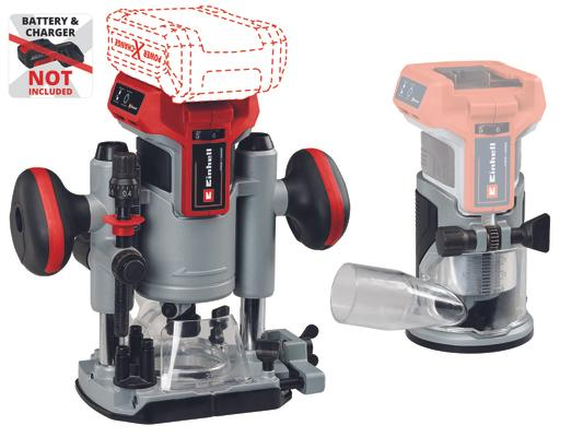 סט רוטר וטרימר איינהל 18V בראשלס Einhell