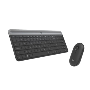 סט מקלדת דקה ועכבר LOGITECH דגם MK470 בצבע אפור
