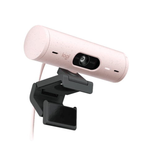 מצלמת רשת Logitech BRIO 500 ורוד
