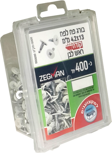 פח לפח קודח מגולוון 13*4.2 - 400 יח