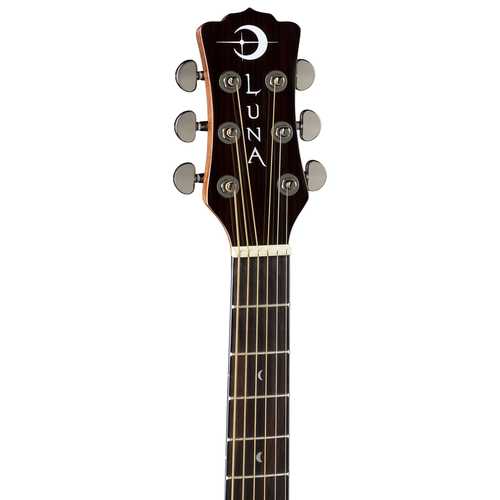 גיטרה אקוסטית מדגם Gypsy Exotic בגימור Spalt Maple Graphic מבית Luna 