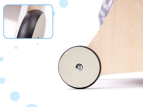 עגלת כלי ניקוי מעץ עם 5 אביזרי משחק