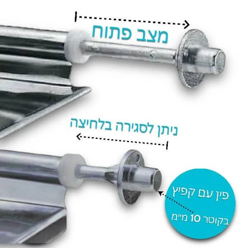 מתקן לייבוש כלים קפיצי קפיצי בתוך הארון מטבח מעל הכיור 76 ס
