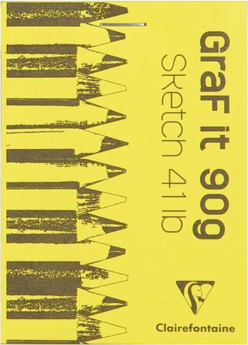 פנקס ציור A5,  עובי 90 גר' Clairefontaine Graf it 