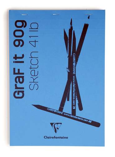 פנקס ציור A4, עובי 90 גר' Clairefontaine Graf it 