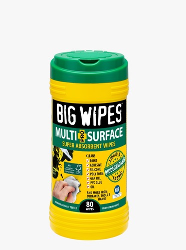 מגבונים לניקוי משטחים MULTI-SURFACE SUPER ABSORBENT BIO WIPES 