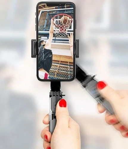 מייצב צילום גימבל לסמארטפון Gimbal משולב חצובה