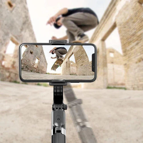 מייצב צילום גימבל לסמארטפון Gimbal משולב חצובה