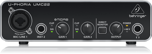 כרטיס קול UMC22 מבית Behringer
