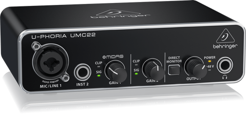 כרטיס קול UMC22 מבית Behringer
