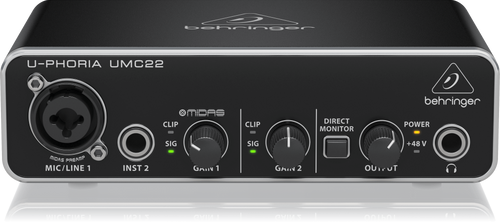 כרטיס קול UMC22 מבית Behringer
