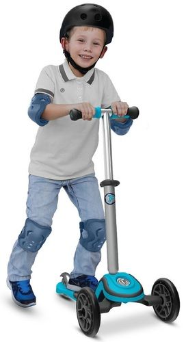 הקורקינט הראשון שלי T1  עם אורות בגלגלים + תיק פאו'ץ מתנה סמארט טרייק- ורוד 