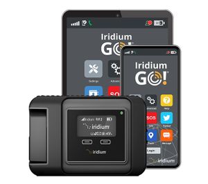 Iridium GO מגשר תקשורת לוויינית לסמארטפון ומחשב נייד