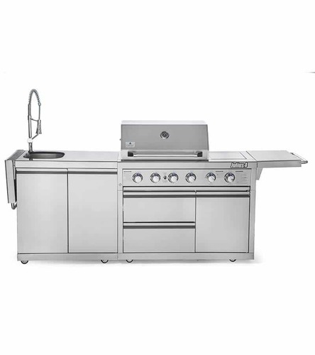  ‏מטבח חוץ ‏גז Caesar Julius 4 Kitchen + Sink