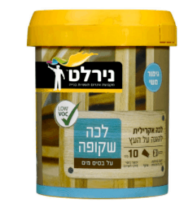 לכה שקופה על בסיס מים - משי 3 ליטר