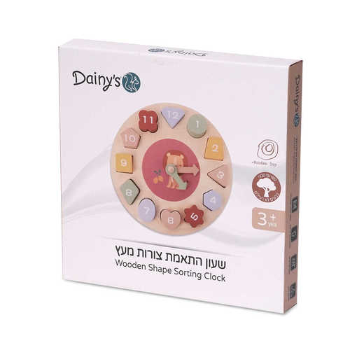 שעון צבעוני התאמת צורות - דייניז