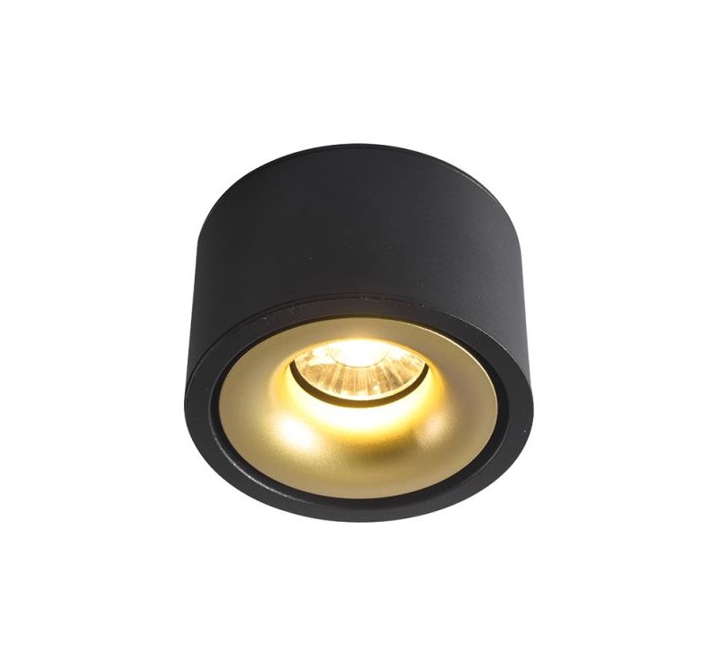 צלינדר שחור + זהב LED 6W 